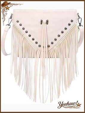 PU Leather Hobo Fringe Crossbody Tassel Purse Vintage Flap Envelope Handbag